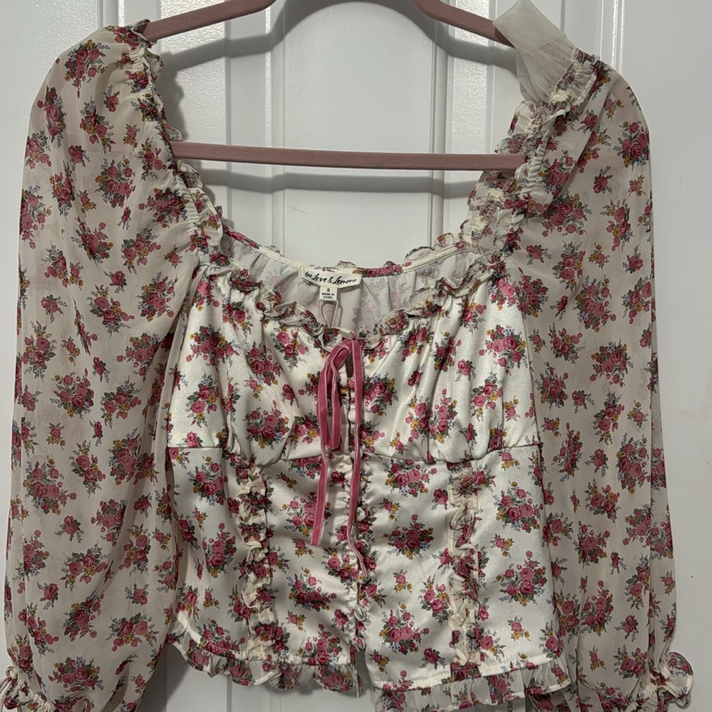 NWT For Love & Lemons etienne top